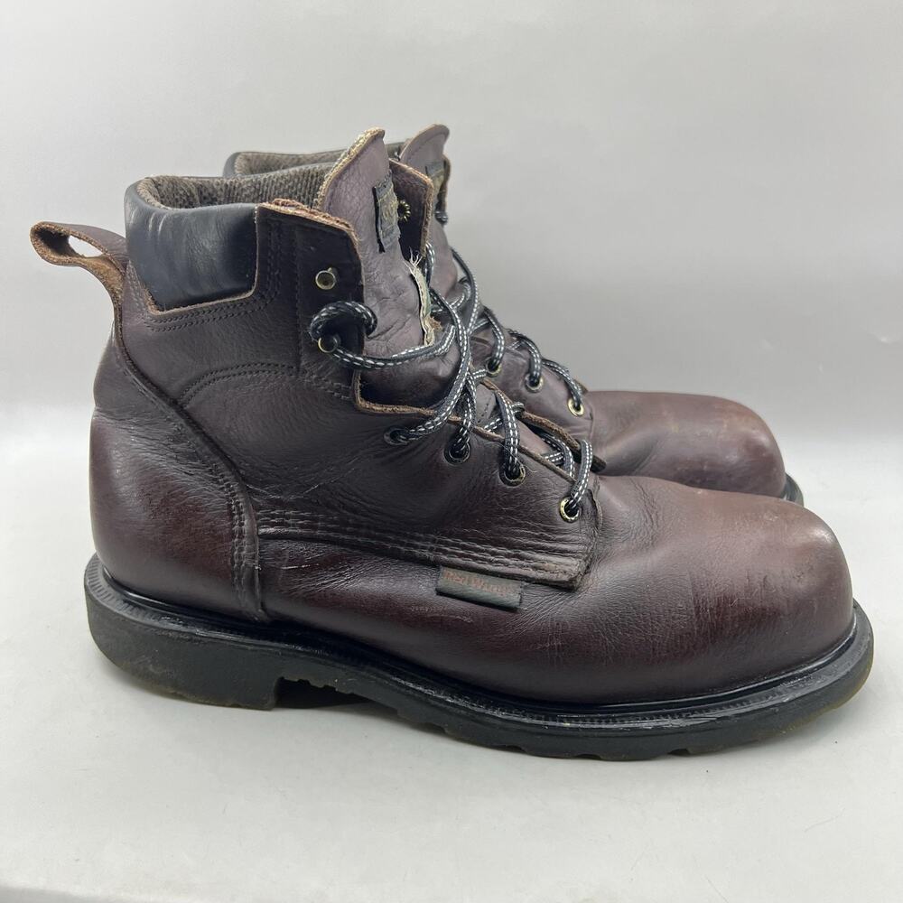 Red Wing Super Sole Gore-Tex Work Boots Men Size 13 3E Wide Brown Steel Toe Shoe